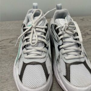 Puma White and gray Athletic Shoes